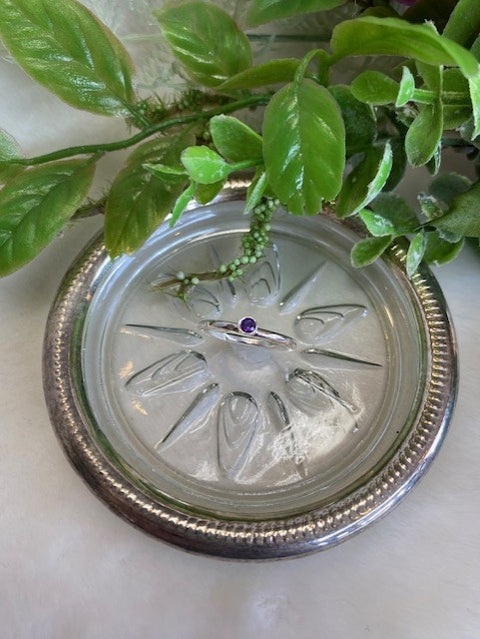 Dainty Amethyst Ring