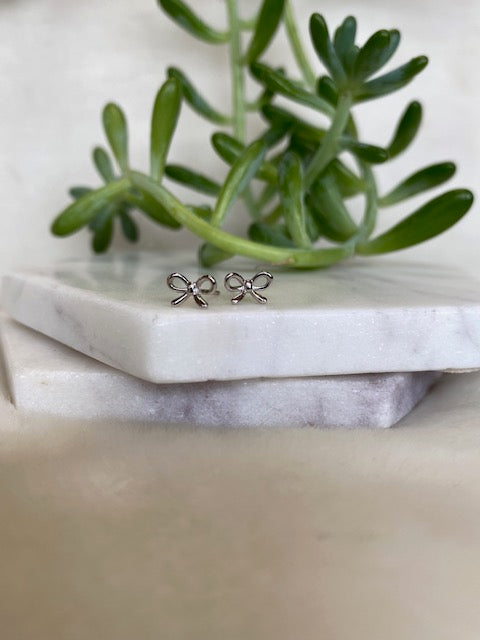 Tiny Bow Studs