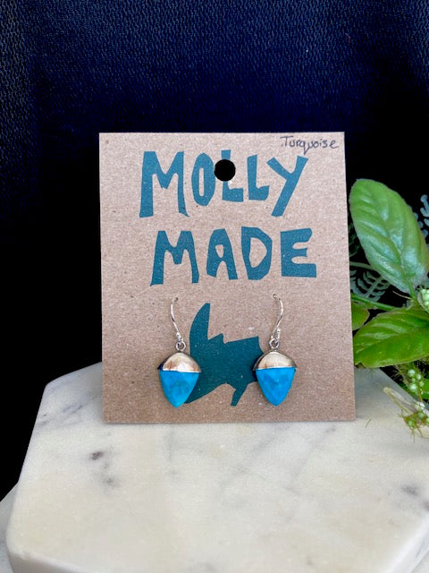 Triangle Turquoise Earrings