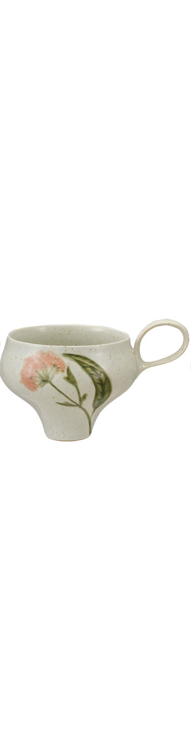 Tapered Floral Mug