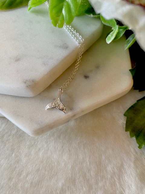 Fancy Whale Tail Necklace
