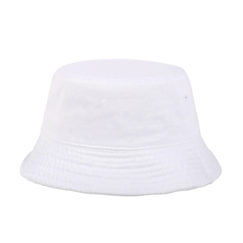 White Denim Bucket Hat