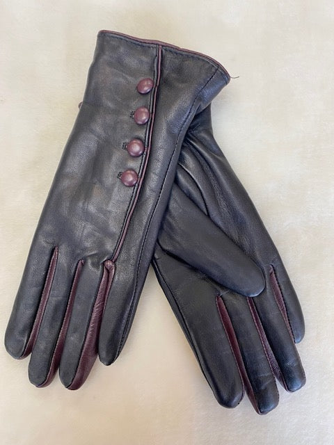 Two Tone Leather Gloves