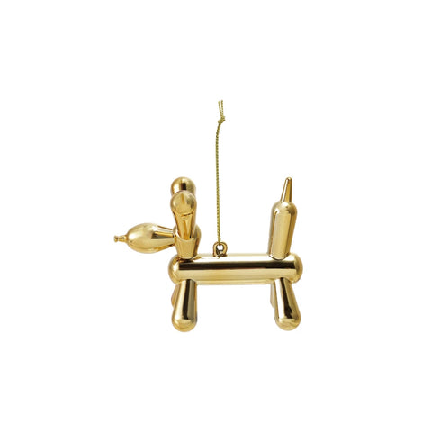 Gold Balloon Dog Ornament