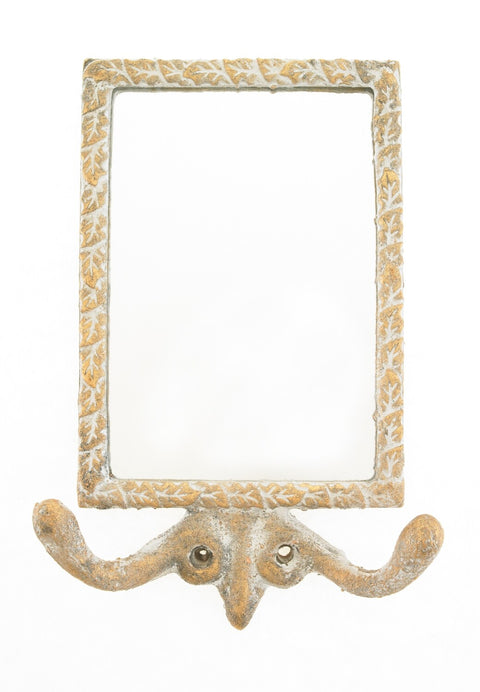 Rectangle Mirror With Double Hooks