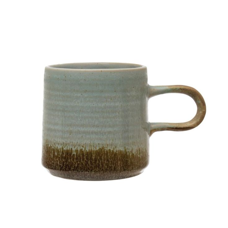 Blue & Brown Glazed Mug