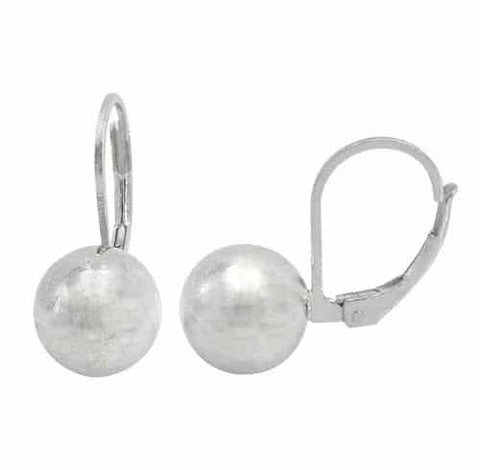 Sterling Silver Bead Drop Earrings