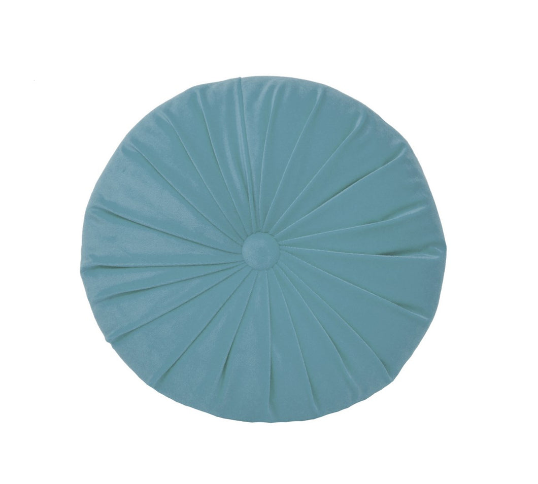Round Blue Pillow