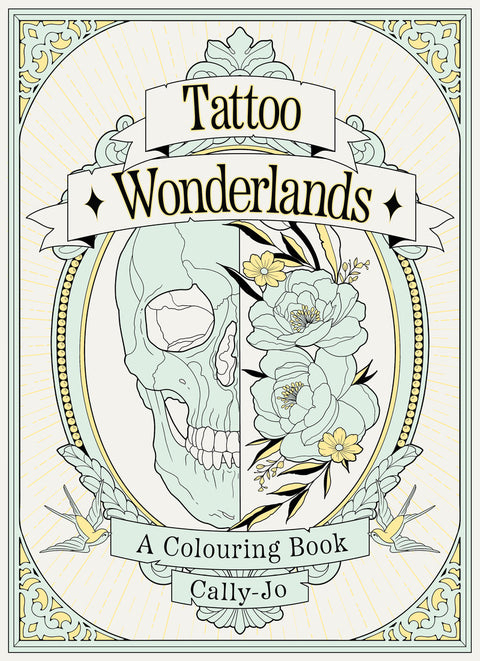 Tattoo Wonderlands Coloring Book