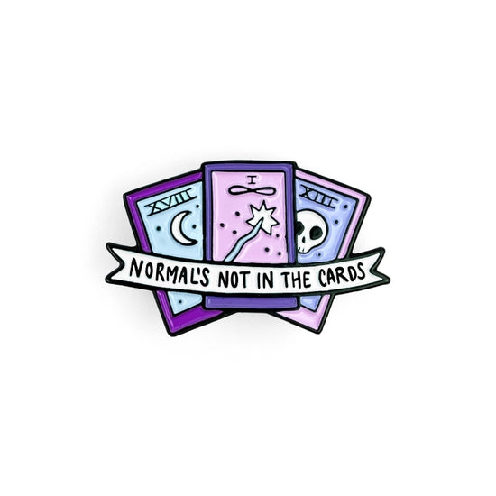 Normal's Not In The Cards Enamel Pin