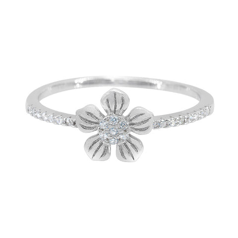 CZ Daisy Ring