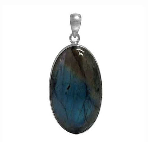 Oval Labradorite Pendant