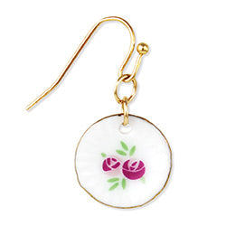 Floral Saucer Earrings
