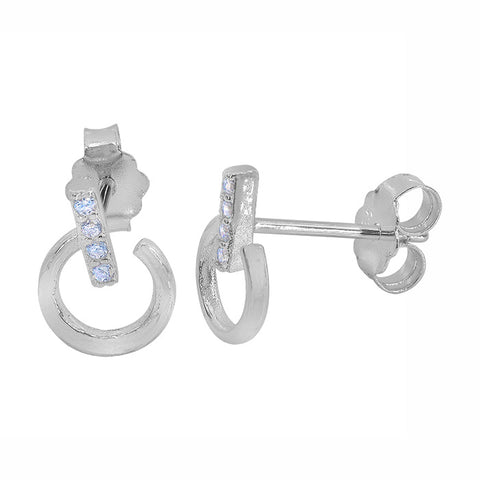 Half Circle Studs Earrings