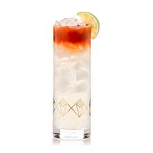 Load image into Gallery viewer, Gold Deco Highball Glass
