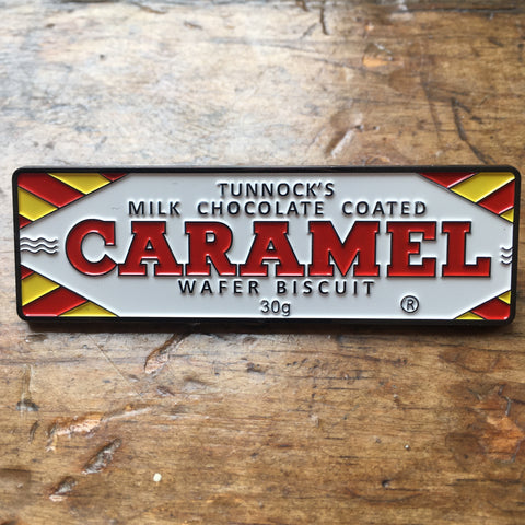 Caramel Wafer Biscuit Enamel Pin