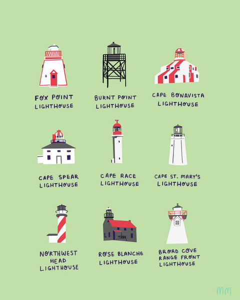 Lighthouse List Print