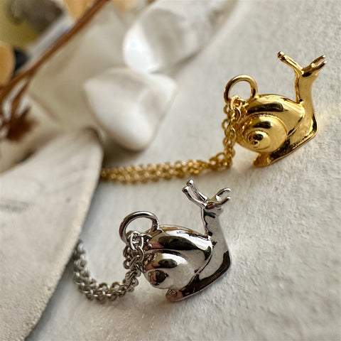 Tiny Snail Necklace