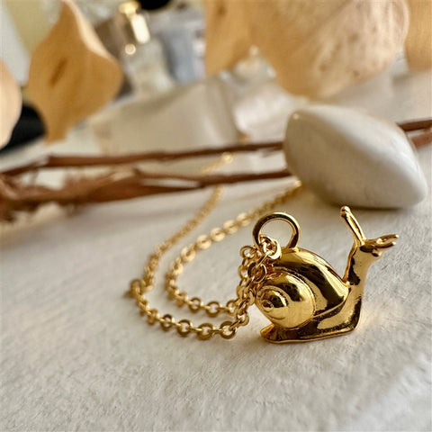 Tiny Snail Necklace