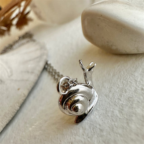 Tiny Snail Necklace