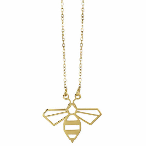 Bee Outline Necklace