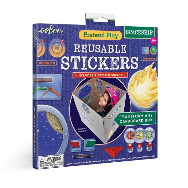 Reusable Stickers - Spaceship