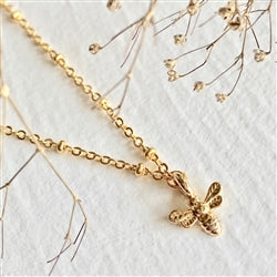 Tiny Bee Necklace