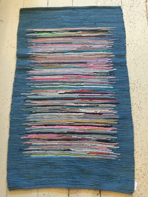 Blue Border Rug