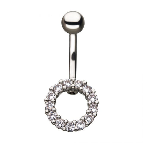 Cut Out Circle Navel Barbell