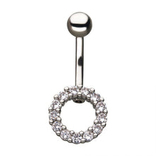 Load image into Gallery viewer, Cut Out Circle Navel Barbell
