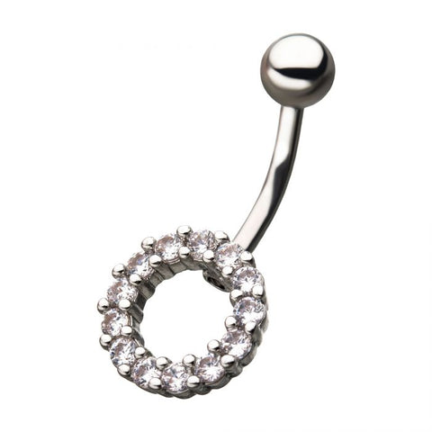 Cut Out Circle Navel Barbell