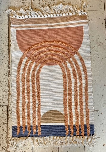 Modern Pink & White Rug