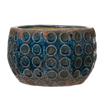 Blue Terracotta Planter