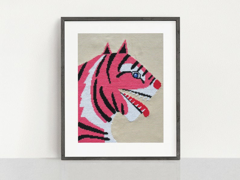 Fangs Out Cross Stitch Kit