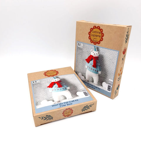 Polar Bear Ornament Felt Craft Kit