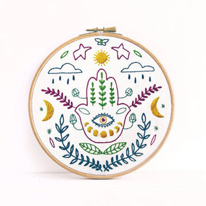 Hamsa Embroidery Kit