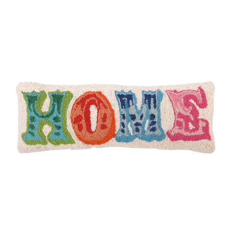 Colorful Home Hooked Pillow