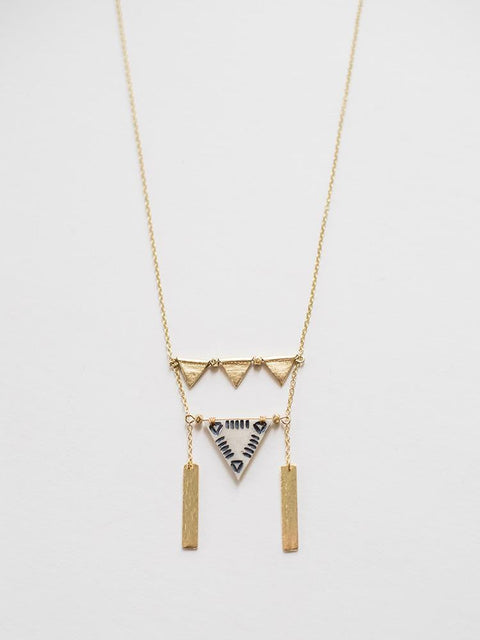 Oblique Triangle Necklace