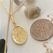 Load image into Gallery viewer, Floral Stamped Necklace
