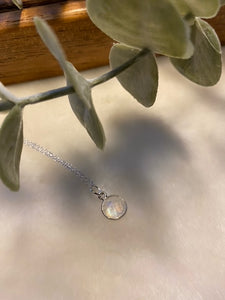 Round Moonstone Necklace