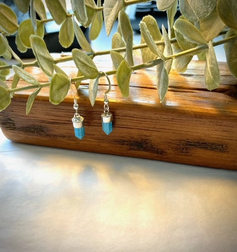 Cone Shaped Turquoise Earrings