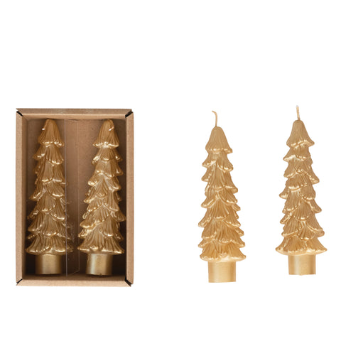 5" Gold Tree Candles
